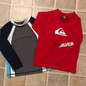 2 long sleeve swim shirts